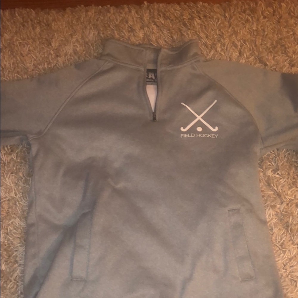 grey field hockey sweatshirt